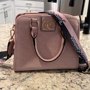 Juicy Couture Pink Satchel with Gold Accents